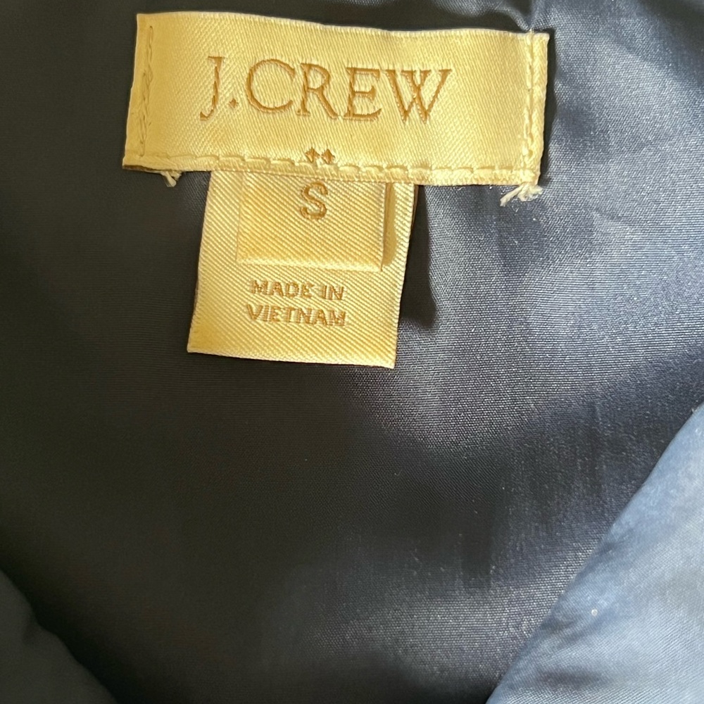 J. Crew ~ Navy Blue ~  Puffer Down Feather Vest ~Size Small - Picture 6 of 7